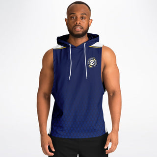 Mens Drop Armhole Hoodie - Midnight Blue - Synergetic Heroes