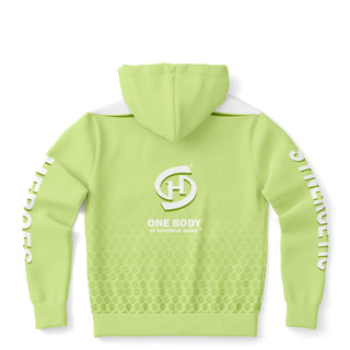 Mens Zip-Up Hoodie - Harmony Green - Synergetic Heroes