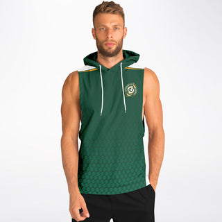 Mens Drop Armhole Hoodie - Emerald Green - Synergetic Heroes