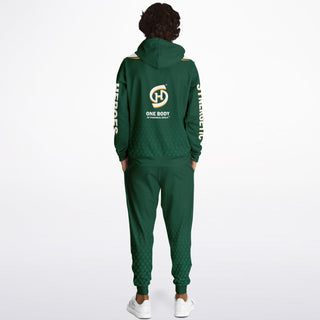 Mens Hoodie & Jogger - Emerald Green - Synergetic Heroes