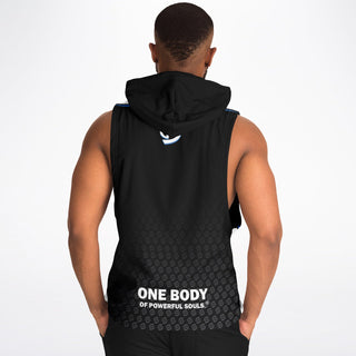 Mens Drop Armhole Hoodie - Obsidian Black - Synergetic Heroes