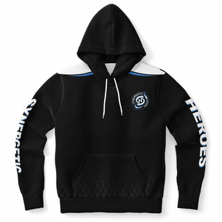 Mens Hoodie - Obsidian Black - Synergetic Heroes