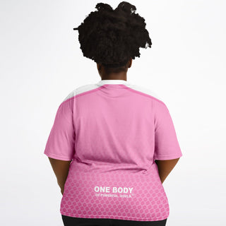 Womens Plus-size T-Shirt - Soft Rose - Synergetic Heroes