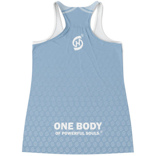 Flowy Racerback Tank Top - Angel Blue - Synergetic Heroes