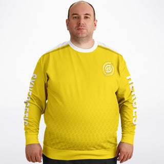 Mens Athletic Plus-size Sweatshirt - Yellow Sun