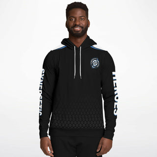 Mens Hoodie - Obsidian Black - Synergetic Heroes