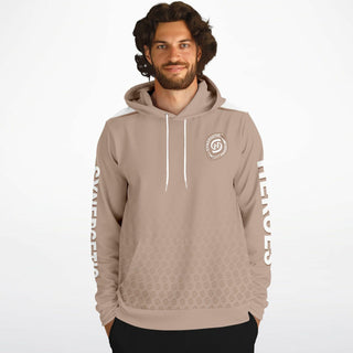 Mens Hoodie - Taupe Stone - Synergetic Heroes