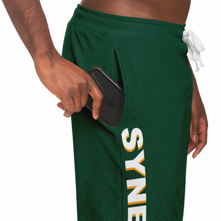 Mens Lettered Jogger - Emerald Green - Synergetic Heroes