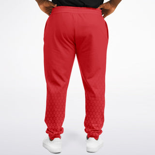 Mens Plus-size Jogger - Fire Red - Synergetic Heroes