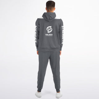 Mens Ziphoodie & Jogger - Shadow Gray - Synergetic Heroes