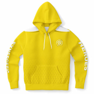 Mens Hoodie - Yellow Sun - Synergetic Heroes