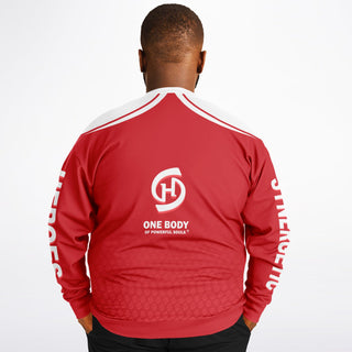 Mens Athletic Plus-size Sweatshirt - Fire Red