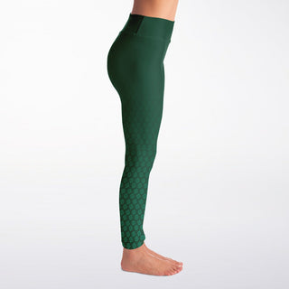 Yoga Leggings - Emerald Green - Synergetic Heroes