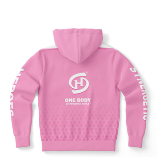 Womens Hoodie - Soft Rose - Synergetic Heroes