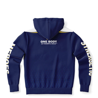 Mens Zip-Up Hoodie - Midnight Blue