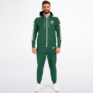 Mens Ziphoodie & Jogger - Emerald Green - Synergetic Heroes