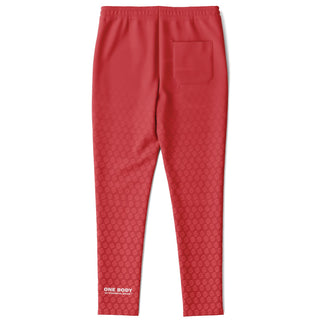 Mens Track Pants - Fire Red - Synergetic Heroes