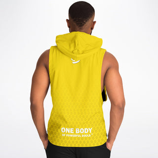 Mens Drop Armhole Hoodie - Yellow Sun - Synergetic Heroes