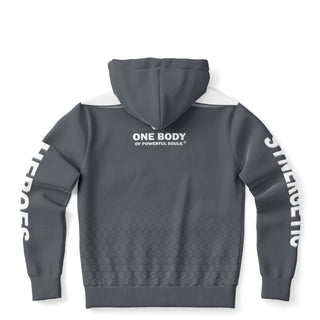 Mens Zip-Up Hoodie - Shadow Gray