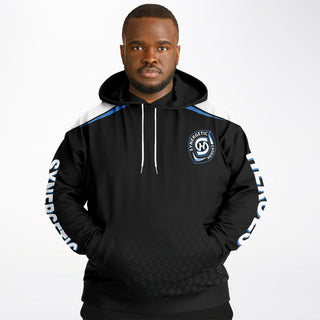 Mens Plus-size Hoodie - Obsidian Black - Synergetic Heroes