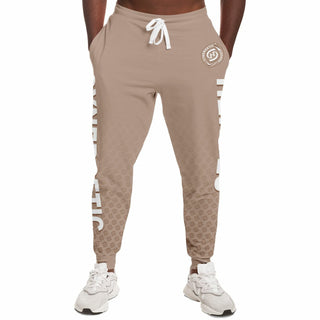 Mens Lettered Jogger - Taupe Stone - Synergetic Heroes