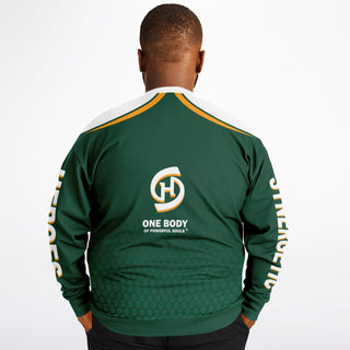 Mens Athletic Plus-size Sweatshirt - Emerald Green