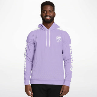 Mens Hoodie - Lavender Mist - Synergetic Heroes