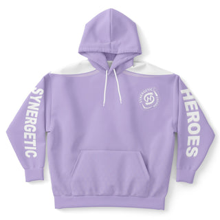 Mens Plus-size Hoodie - Lavender Mist - Synergetic Heroes