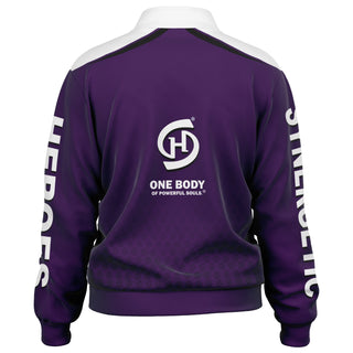 Mens Track Jacket - Purple Shield