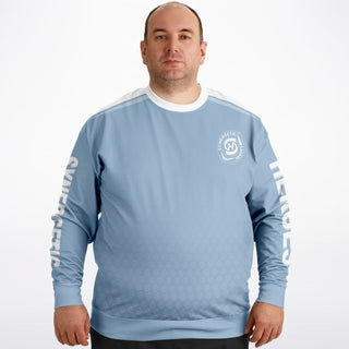 Mens Athletic Plus-size Sweatshirt - Angel Blue