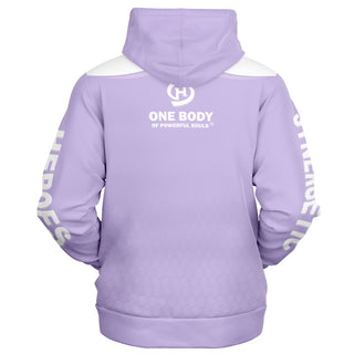 Mens Zip-Up Hoodie - Lavender Mist