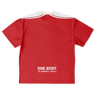 Mens Plus-size T-Shirt - Fire Red - Synergetic Heroes