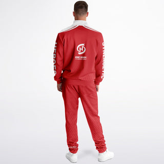 Mens Tracksuit - Fire Red - Synergetic Heroes