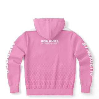 Womens Hoodie - Soft Rose