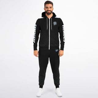 Mens Ziphoodie & Jogger - Obsidian Black - Synergetic Heroes