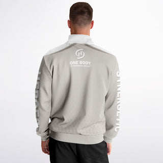 Mens Track Jacket - Jade White