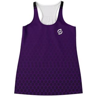 Flowy Racerback Tank Top - Purple Shield