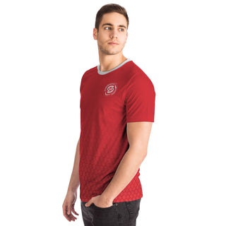 Mens T-Shirt - Fire Red - Synergetic Heroes