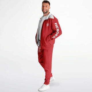 Mens Tracksuit - Fire Red - Synergetic Heroes