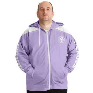 Mens Plus-size Ziphoodie - Lavender Mist - Synergetic Heroes