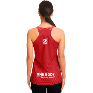 Flowy Racerback Tank Top - Fire Red - Synergetic Heroes