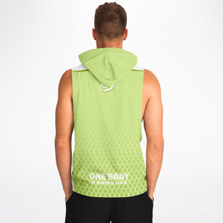 Mens Drop Armhole Hoodie - Harmony Green - Synergetic Heroes