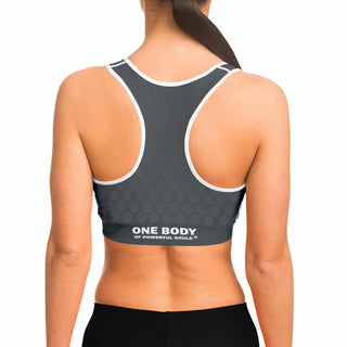 Sports Bra - Shadow Gray - Synergetic Heroes