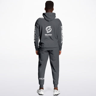 Mens Lettered Hoodie & Jogger - Shadow Gray - Synergetic Heroes