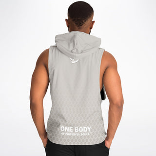 Mens Drop Armhole Hoodie - Jade White - Synergetic Heroes