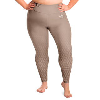 Plus Size Legging - Taupe Stone - Synergetic Heroes