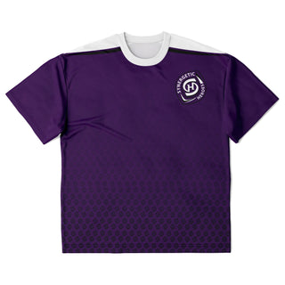 Mens Plus-size T-Shirt - Purple Shield