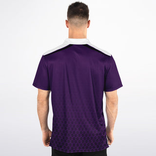 Mens Polo Shirt - Purple Shield