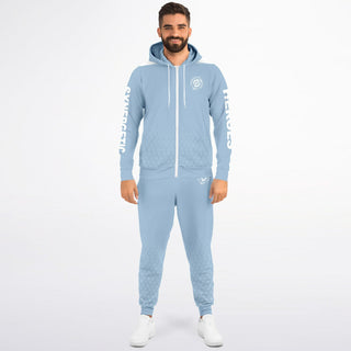 Mens Ziphoodie & Jogger - Angel Blue - Synergetic Heroes