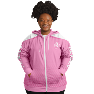 Womens Plus-size Ziphoodie - Soft Rose - Synergetic Heroes